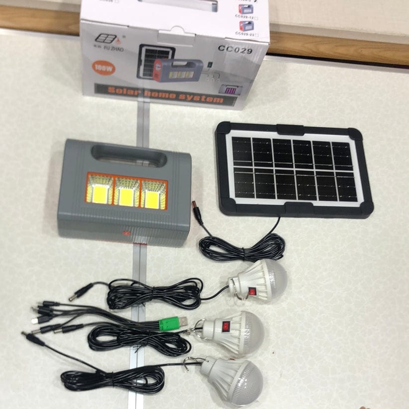 🔥100W Solar Light With 3 Bulbs🔥